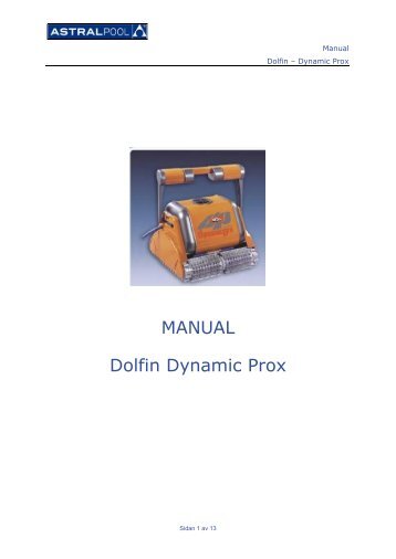 MANUAL Dolfin Dynamic Prox - Fluidra