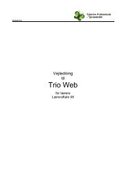 Trio Web for lærere - Læreraftale 08 - Tabulex