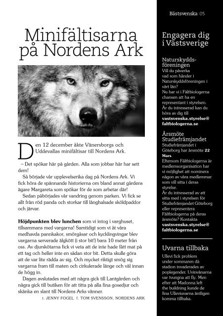 Bästsvenska bladet 2010 nr 1.pdf - Fältbiologerna