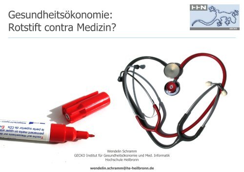 Gesundheitsökonomie: Rotstift contra Medizin? - Prosit.de