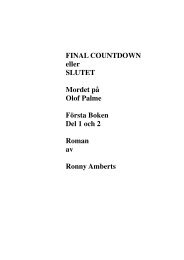 Final Countdown Eller Slutet Mordet Pa Bakom Kulisserna