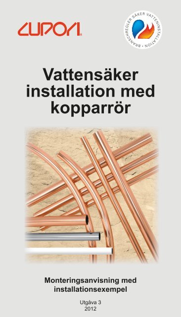 Handboken Vattensaker Installation Med Kopparror Cupori
