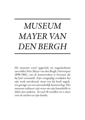 MuseuM Mayer van den Bergh