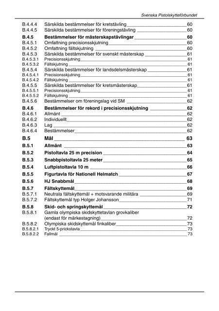 Skjuthandboken - Svenska Pistolskytteförbundet