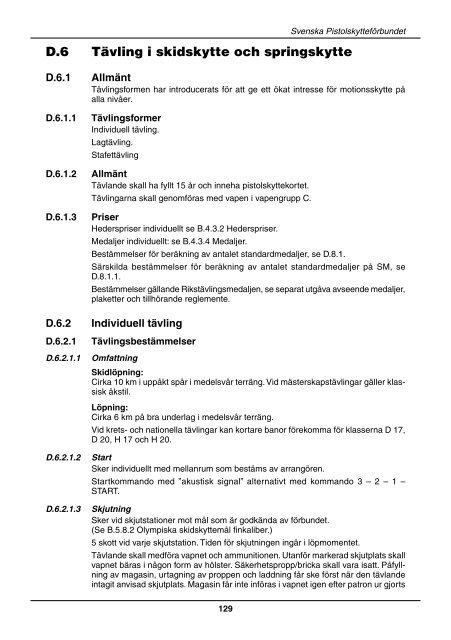 Skjuthandboken - Svenska Pistolskytteförbundet