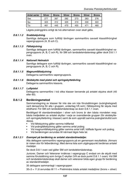 Skjuthandboken - Svenska Pistolskytteförbundet