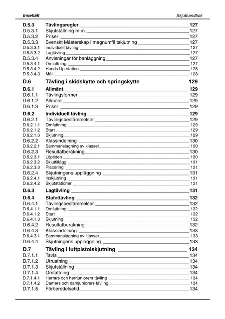 Skjuthandboken - Svenska Pistolskytteförbundet