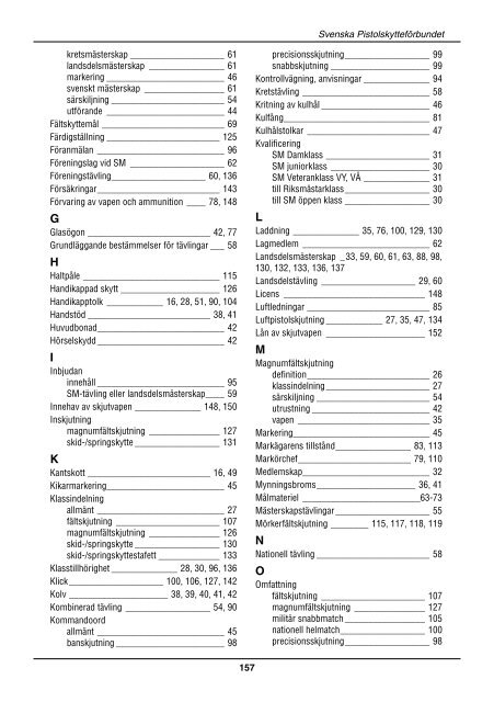 Skjuthandboken - Svenska Pistolskytteförbundet