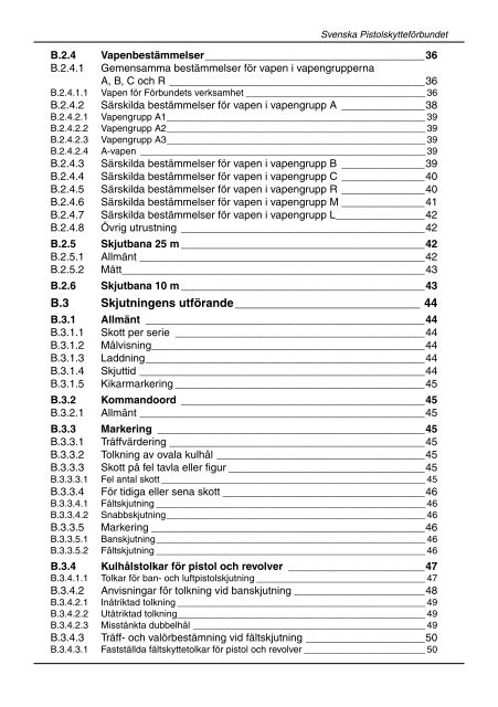 Skjuthandboken - Svenska Pistolskytteförbundet