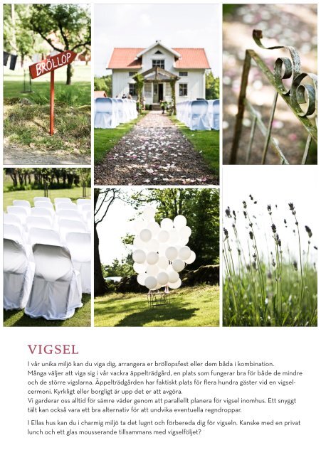 Ladda ner vår presentation om bröllop i .pdf-format - Ellagården