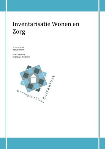 Inventarisatie wonen en zorg - Woningstichting Buitenlust