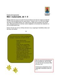 Matematik, Kommunövergripande åk 1-9 (PDF 207 kB) - Grundskolor