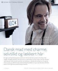 Dansk mad med charme, selvtillid og lækkert hår - Madskriv