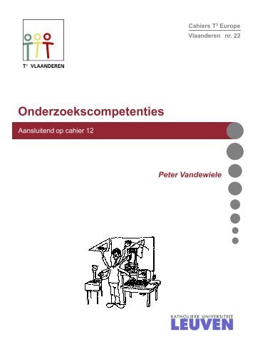 Onderzoekscompetenties (aanvulling cahier 12)