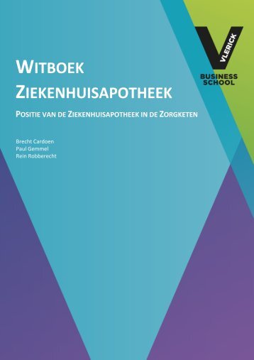 witboek ziekenhuisapotheek positie van de ... - Unamec