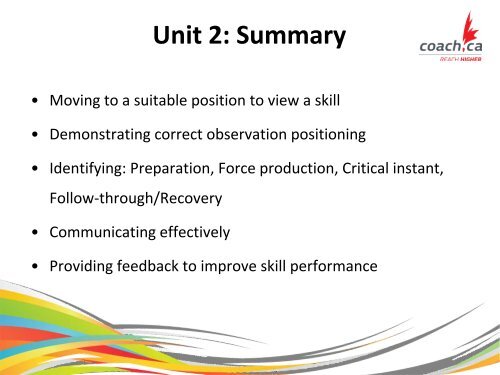 Fundamental Movement Skills - Coaching Association of Canada