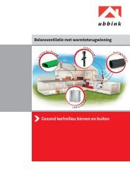 Ubbink - Balansventilatie met warmteterugwinning