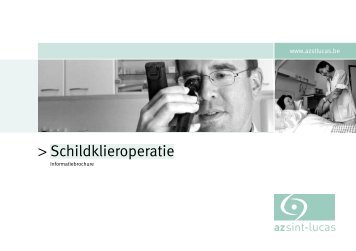 Schildklieroperatie - AZ Sint-Lucas
