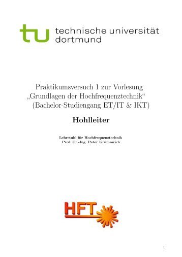 Hohlleiter - Lehrstuhl für Hochfrequenztechnik