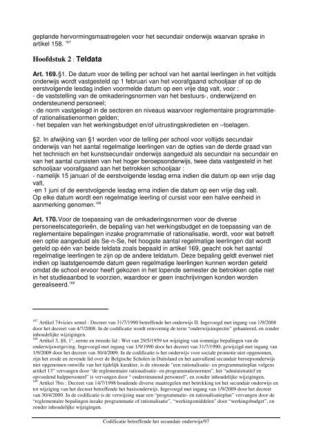 Codex Secundair Onderwijs - COC