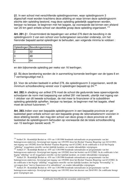 Codex Secundair Onderwijs - COC