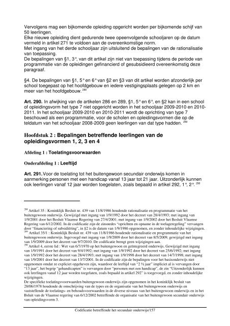 Codex Secundair Onderwijs - COC