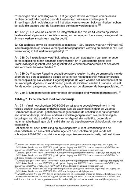 Codex Secundair Onderwijs - COC