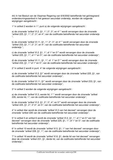 Codex Secundair Onderwijs - COC