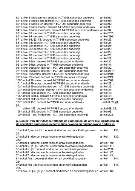 Codex Secundair Onderwijs - COC