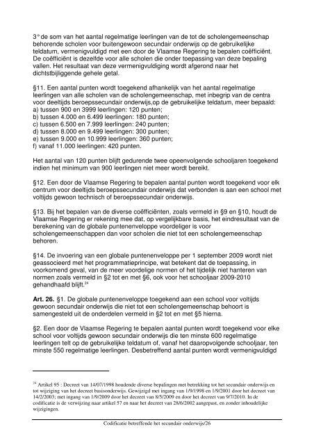 Codex Secundair Onderwijs - COC