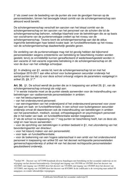 Codex Secundair Onderwijs - COC