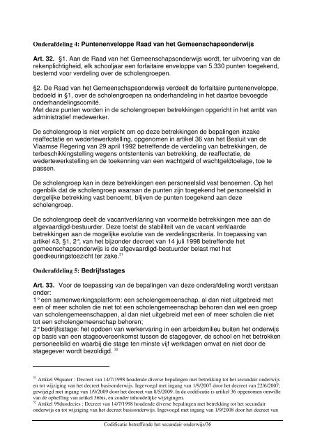 Codex Secundair Onderwijs - COC