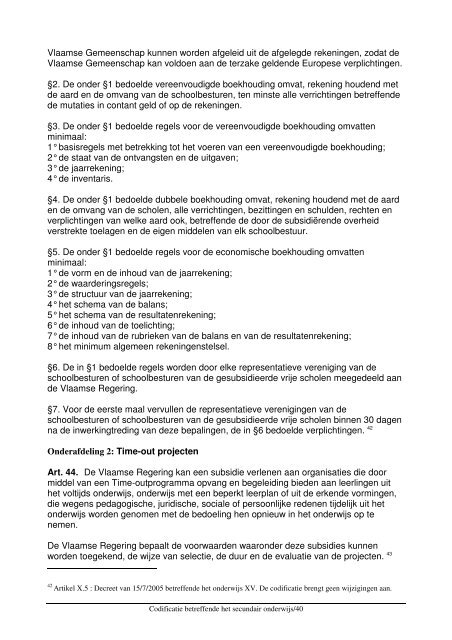 Codex Secundair Onderwijs - COC