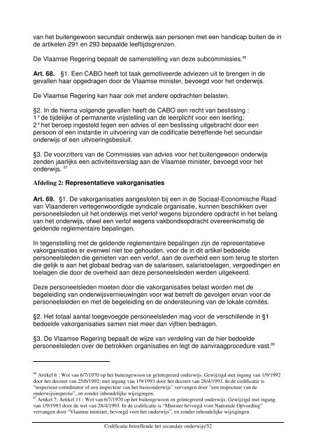 Codex Secundair Onderwijs - COC