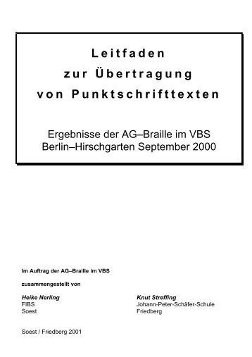 "Mathilde" in PDF-Format - Braille