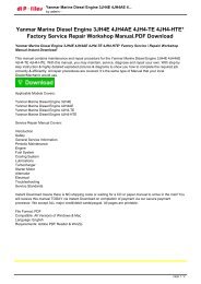 Yanmar Marine Diesel Engine 3JH4E 4JH4AE 4JH4-TE 4JH4-HTE Factory Service  Repair Workshop.pdf