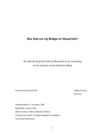 fileopen - Zicht op Maastricht