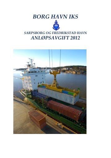 Havneavgifter for 2012 - Borg Havn