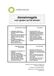 domeinregels - De Hoge Rielen