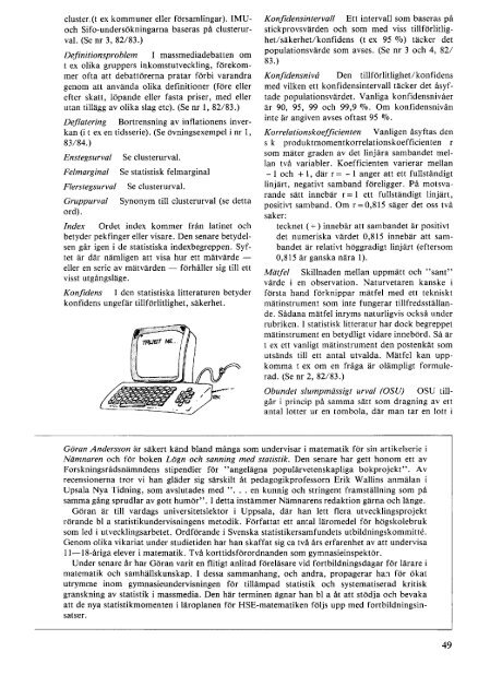 Litet statistiskt lexikon - Ncm