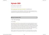 Nyheder 2009 - Fokus på Hvaler i Danmark