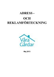 Hämta adressförteckning - Våra Gårdar