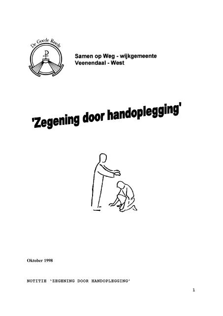 Notitie zegening door handopleiding - Protestantse Gemeente ...