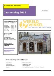 Jaarverslag 2012 - Wereldwinkel Breukelen