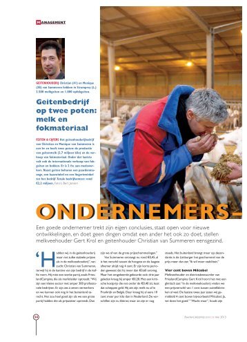 Bekijk hier de hele reportage uit Melkvee100Plus. - Agrifirm