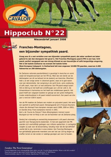 Hippoclub Nieuwsbrief nr. 22 - Cavalor