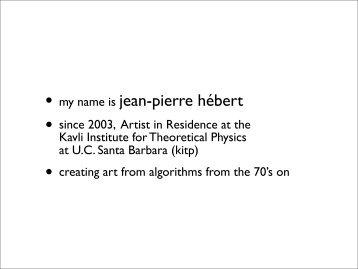 • my name is jean-pierre hébert