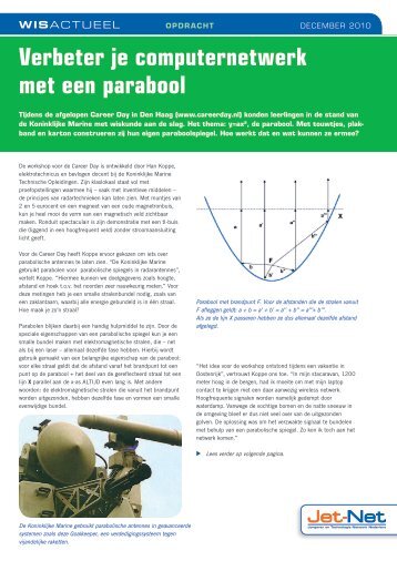 Verbeter je computernetwerk met een parabool - Jet-Net