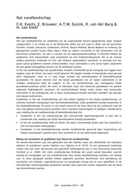 Nat zandlandschap - Programmatische Aanpak Stikstof - Natura 2000