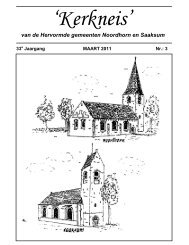 'Kerkneis' van de Hervormde gemeenten Noordhorn en Saaksum 33